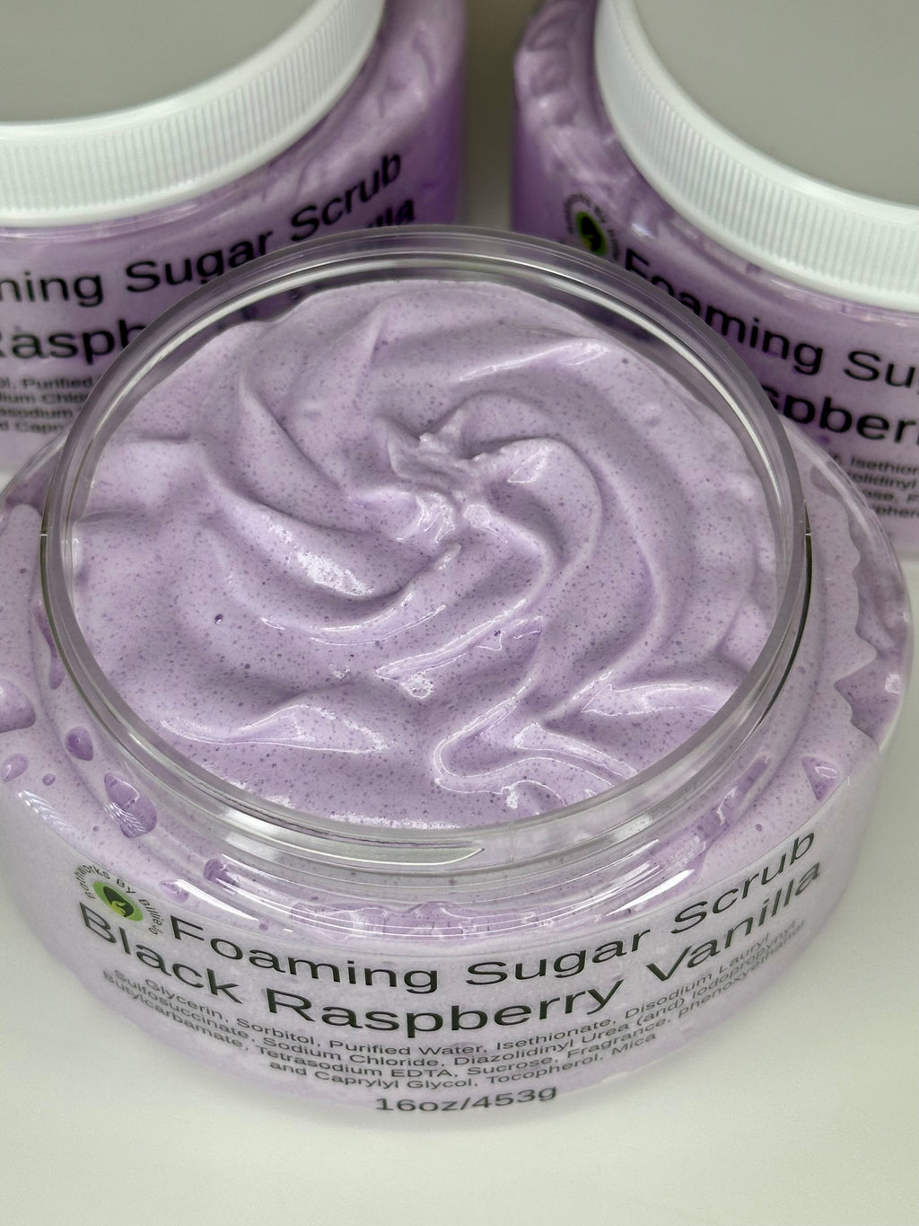 Black Raspberry Vanilla – Foaming Sugar Scrub (16oz)