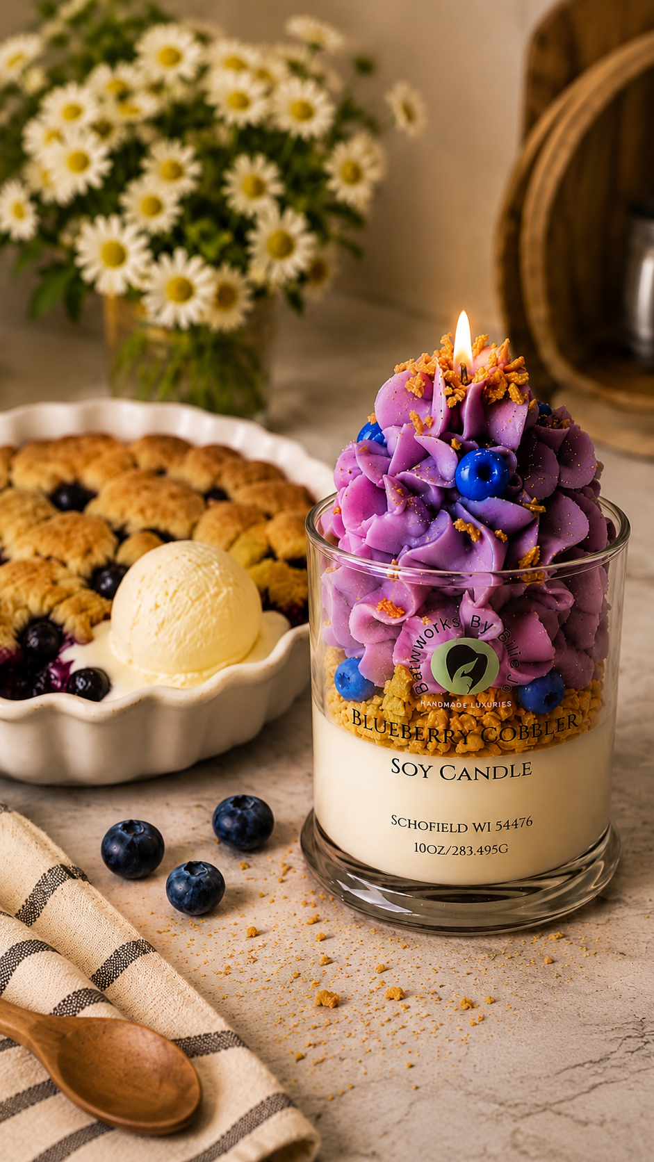 Blueberry Cobbler Soy Candle