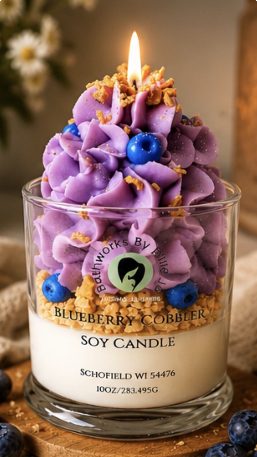 Blueberry Cobbler Soy Candle