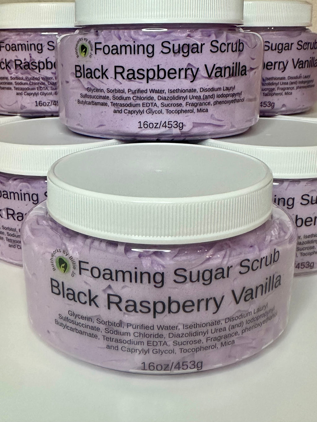 Black Raspberry Vanilla – Foaming Sugar Scrub (16oz)