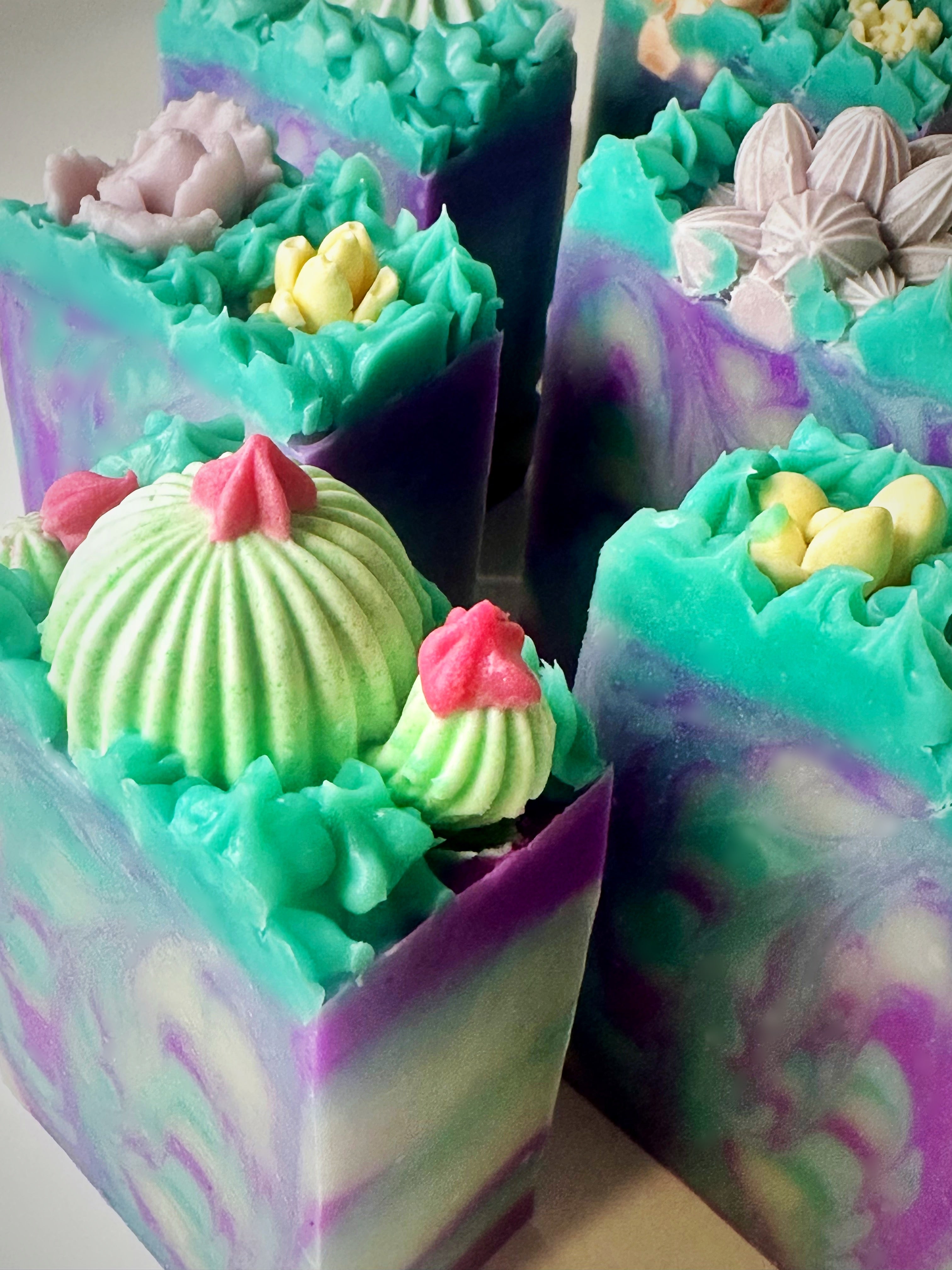 Green Clover & Aloe~Cold Process Handmade Soap