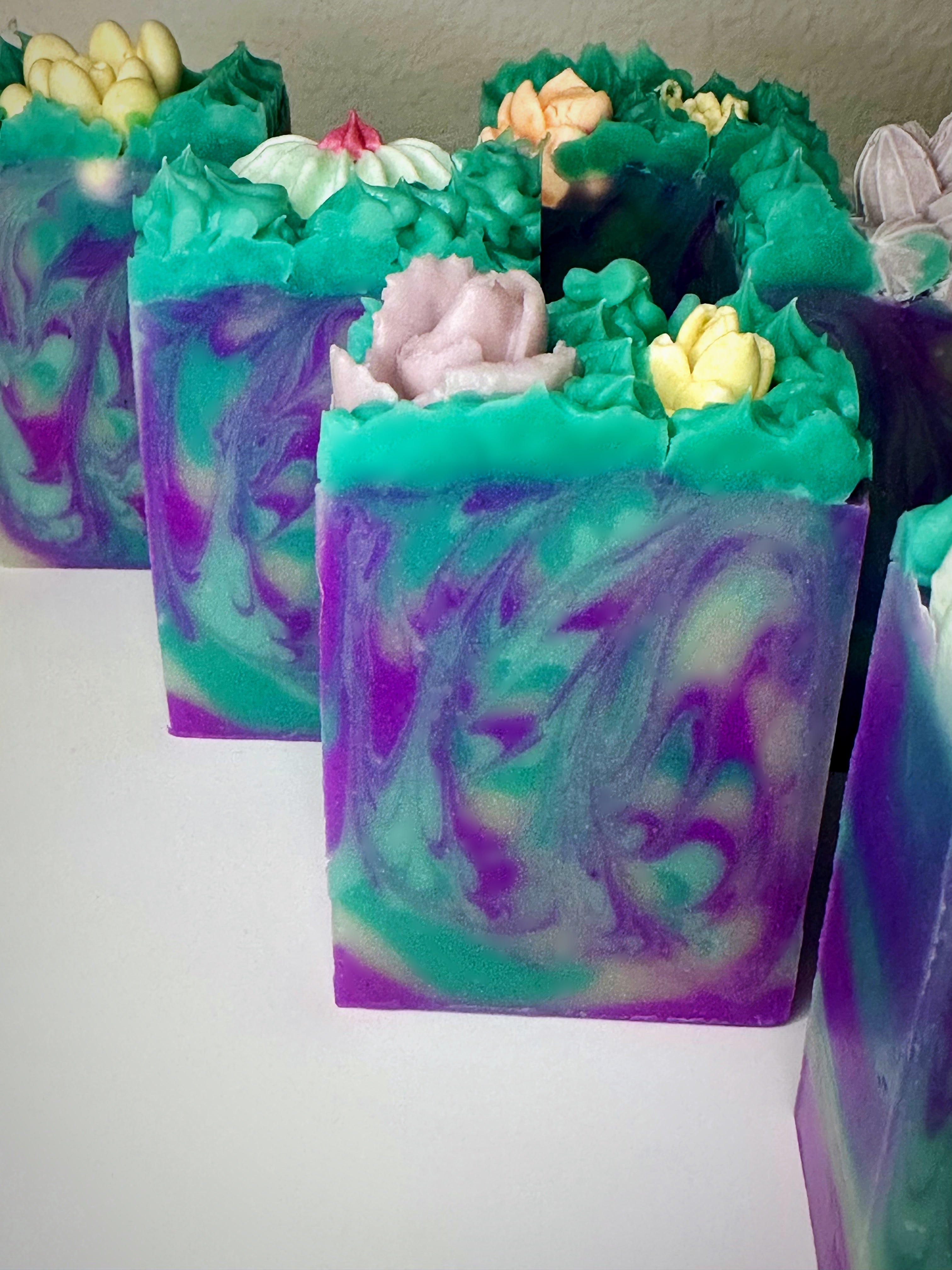 Green Clover & Aloe~Cold Process Handmade Soap