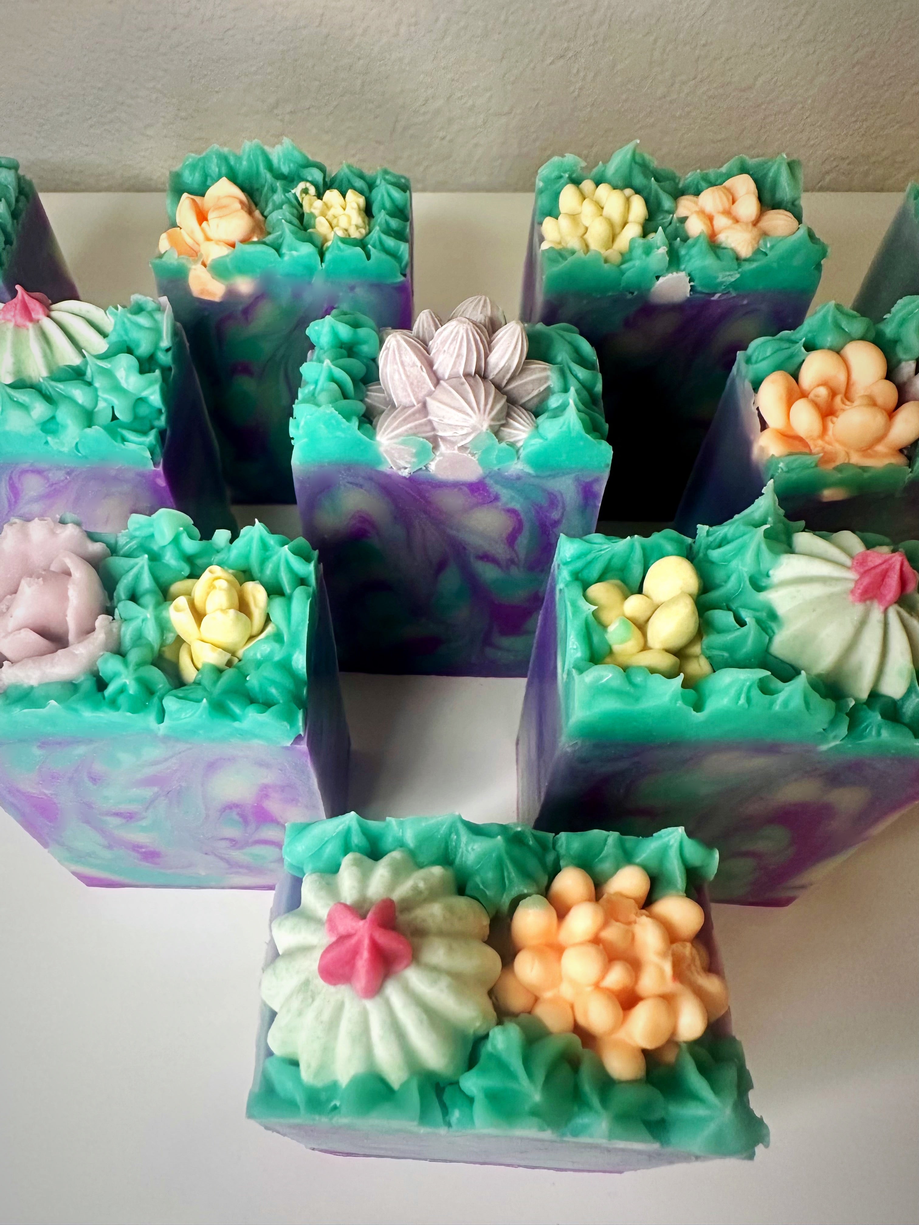 Green Clover & Aloe~Cold Process Handmade Soap